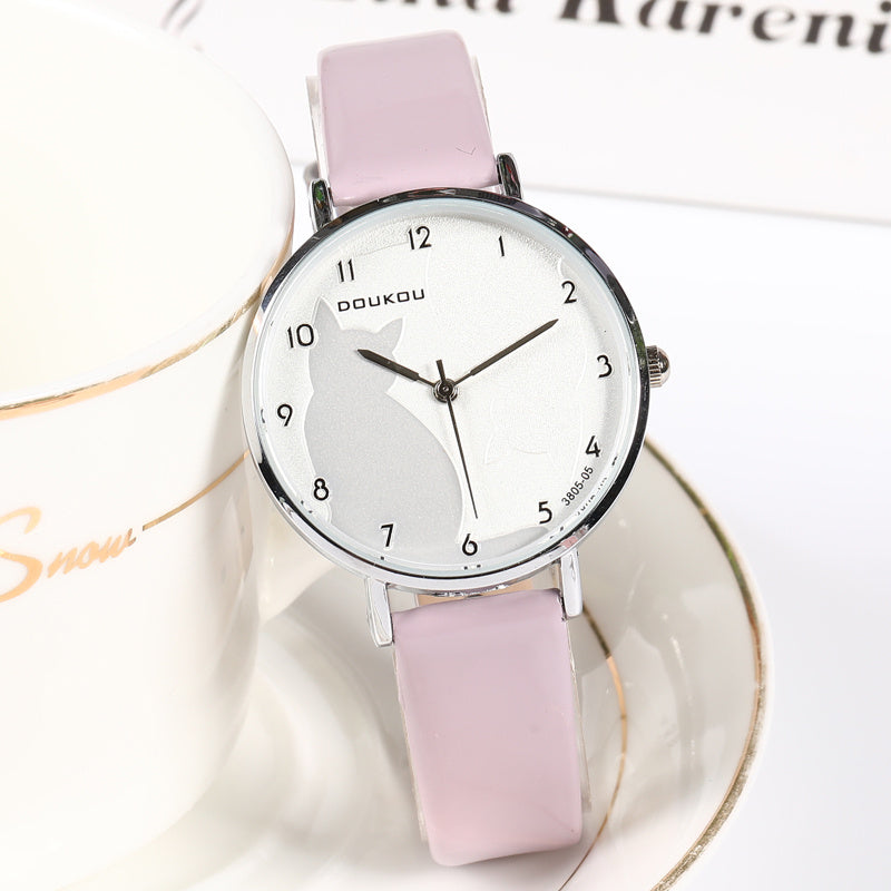 Reloj de temperamento simple estilo coreano College Fengsen