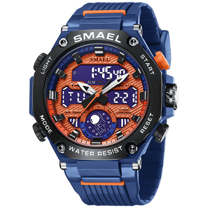 Casual Sports Versatile Double Display Electronic Watch