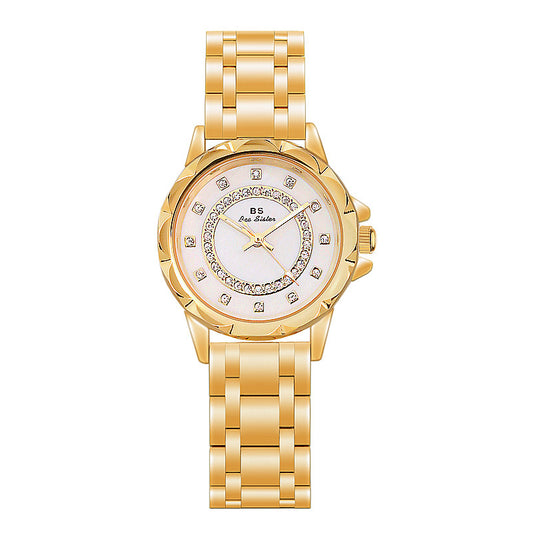 Reloj BS nuevo con diamantes para mujer