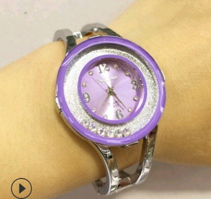 Reloj de pulsera con correa de acero, reloj popular para mujer, reloj de pulsera con diamantes de imitación a la moda