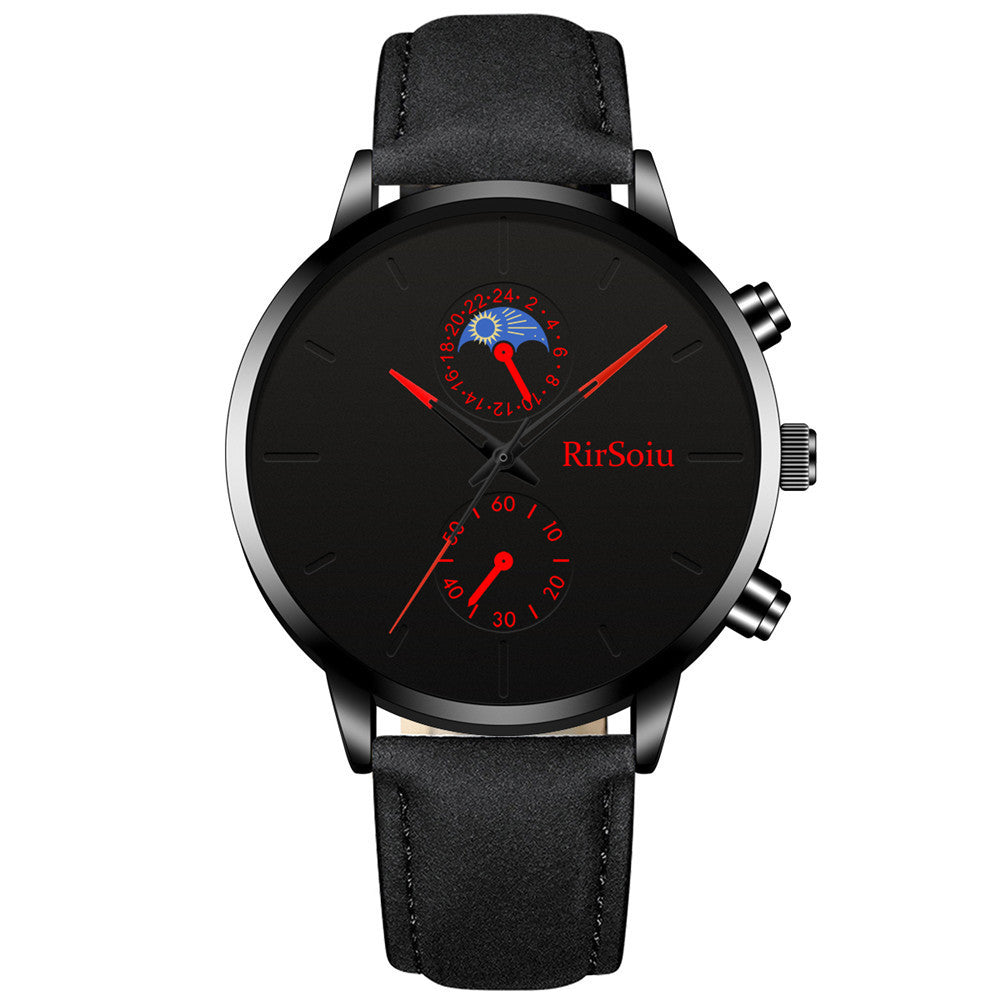 Reloj de cuarzo con correa lunar