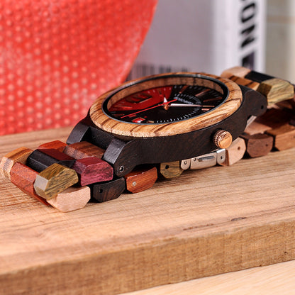 Reloj de madera para hombre