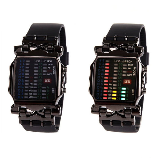 Reloj electrónico con forma de cangrejo, reloj LED, reloj de negocios moderno