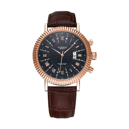 Reloj calendario para hombre, reloj de cuarzo, reloj de negocios, informal, de moda, de comercio exterior