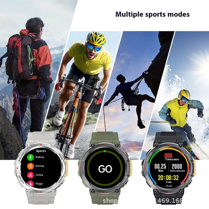 Reloj inteligente nuevo con llamadas Bluetooth, tres pruebas, para deportes al aire libre, conteo de pasos, resistente al agua, reloj inteligente para dormir