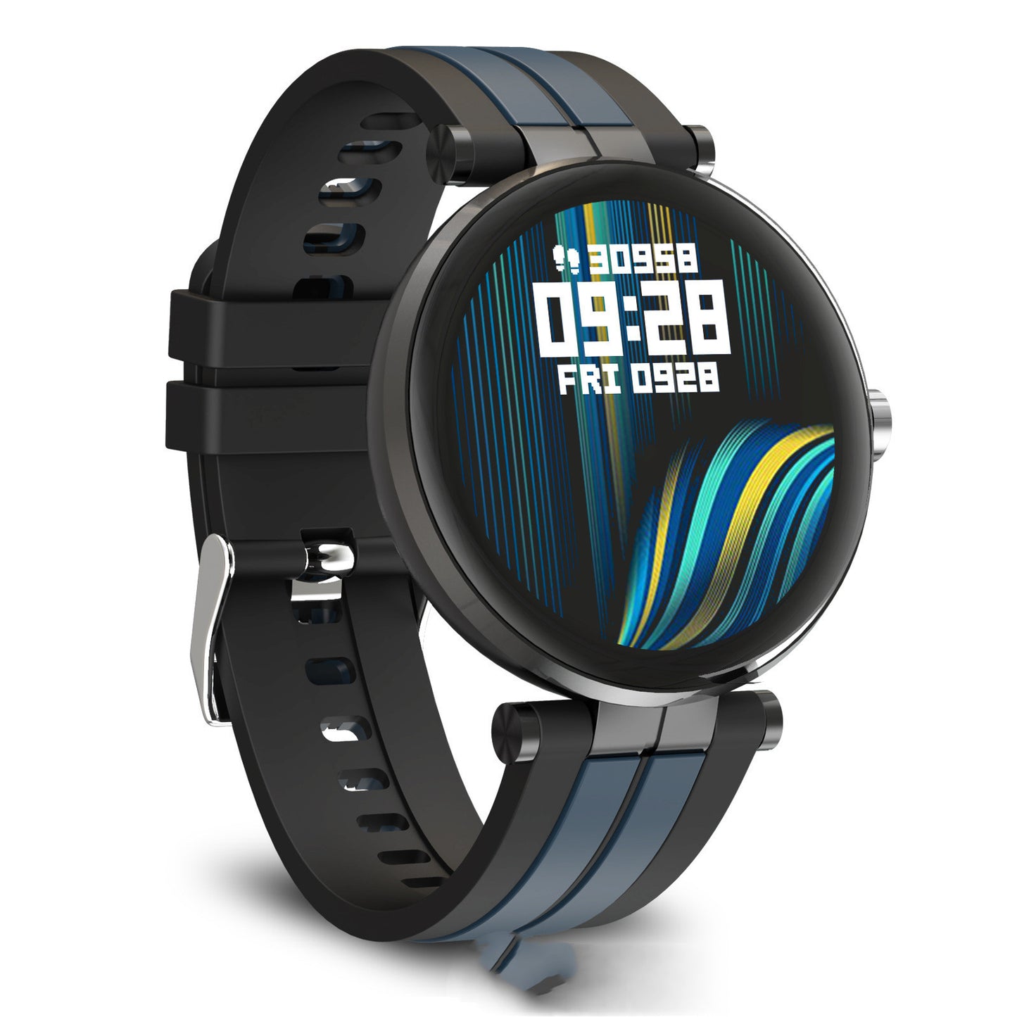 Reloj inteligente pulsera de presión arterial deportes monitoreo del ritmo cardíaco podómetro impermeable