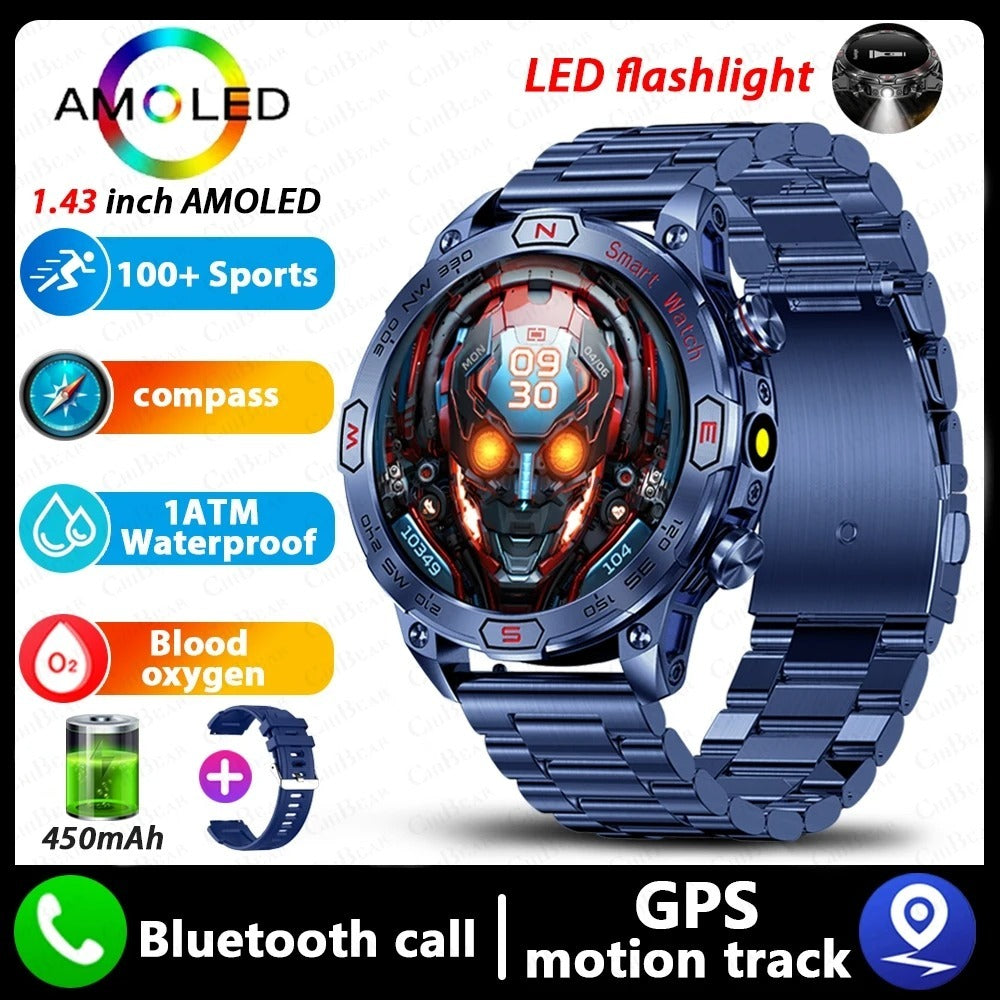 Reloj inteligente con pantalla HD AMLOED, llamadas por Bluetooth y reloj deportivo