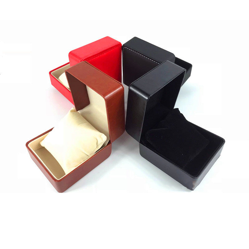 PU Leather Round Corner Watch Packaging Box Watch Box Jewelry Box