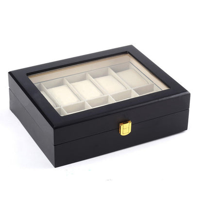 Matte paint watch box Wooden watch storage box