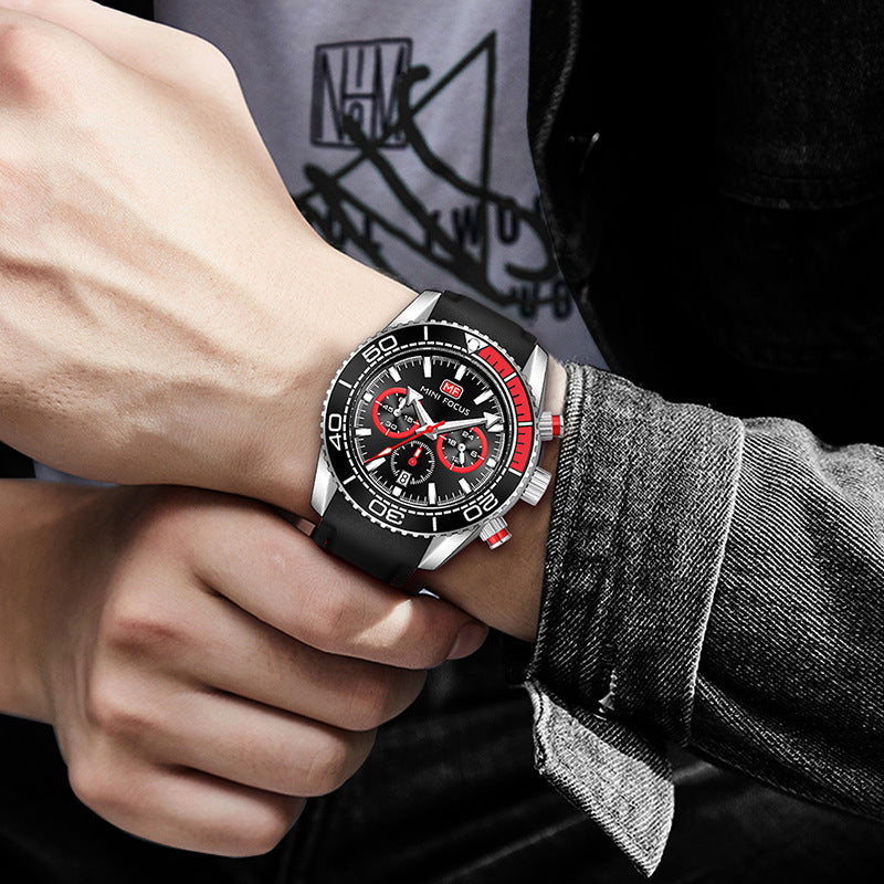 Reloj de cuarzo Fox MF0426G para hombre con movimiento japonés de moda