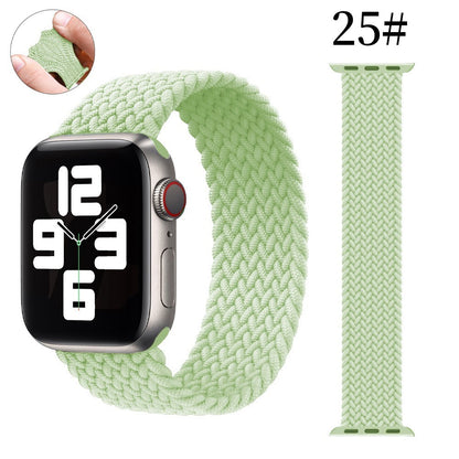 Compatible con Apple, adecuado para correa de iwatch, correa de nailon elástica simple tejida para Apple Watch, correa de nailon para Apple