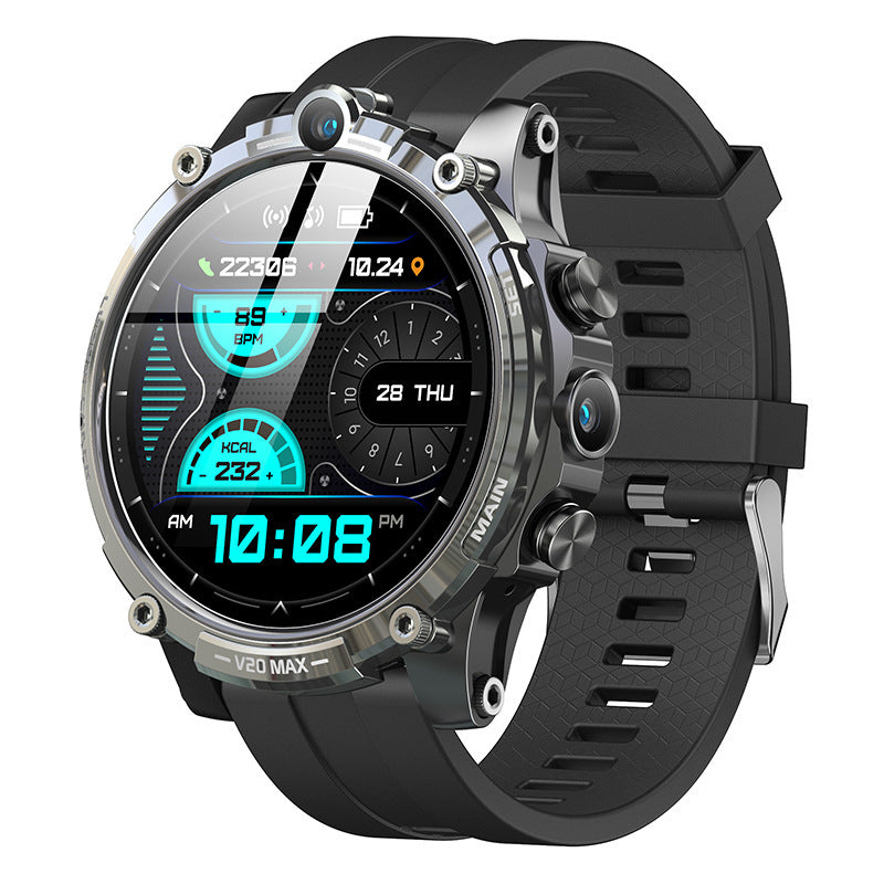 Reloj deportivo multifunción Android V20 con cámara dual de 4 GB y 128 GB para juegos en línea