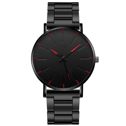 Casual Business Ultra-Thin Stainless Steel Strap Men's Watch