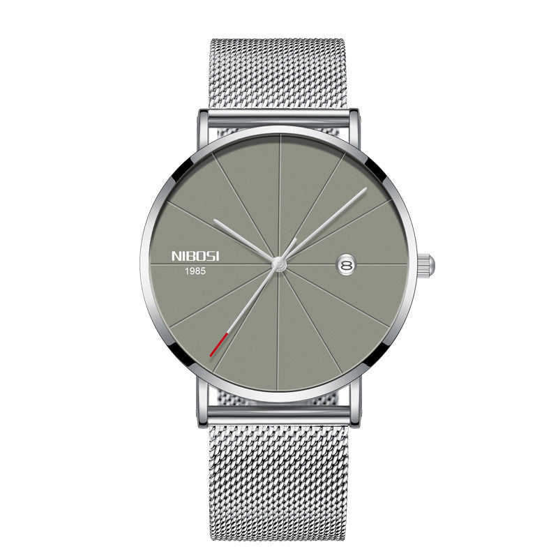 Couple mesh belt casual quartz watch