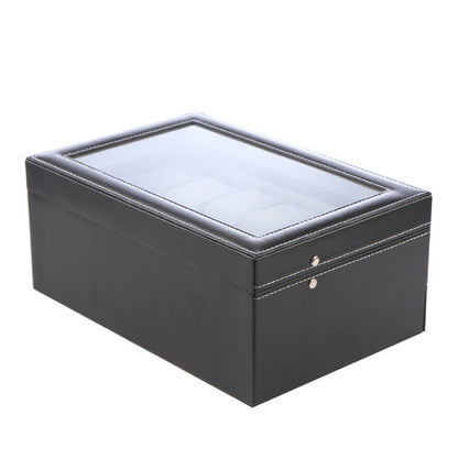 Double pu jewelry box watch storage box