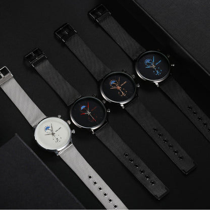 Fashion Two Eyes Moon Men's Watch