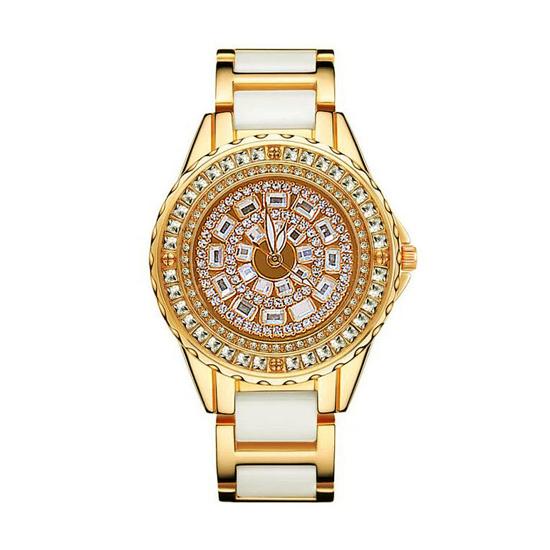 Pulsera caliente del reloj de la venta de la moda llena de mujeres del diamante