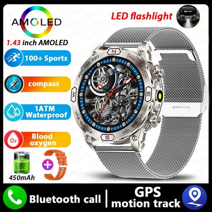 Reloj inteligente con pantalla HD AMLOED, llamadas por Bluetooth y reloj deportivo