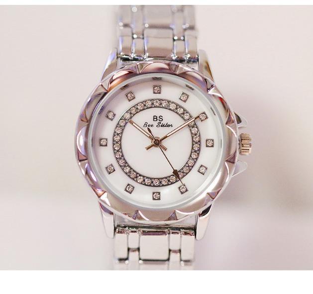 Reloj BS nuevo con diamantes para mujer