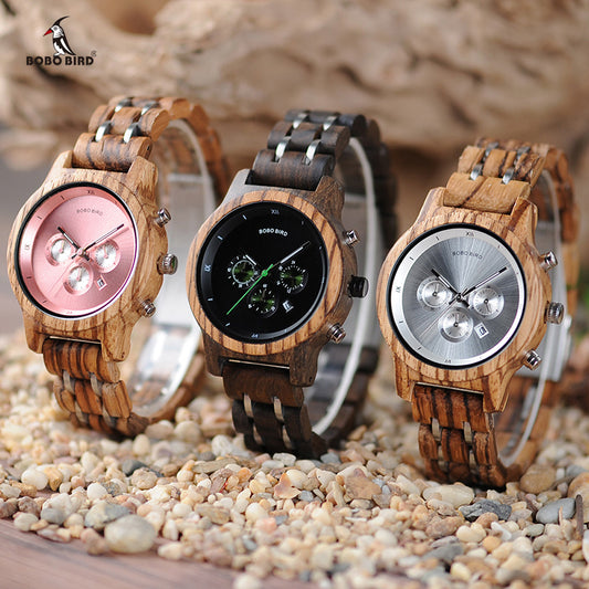 Reloj de madera para hombre