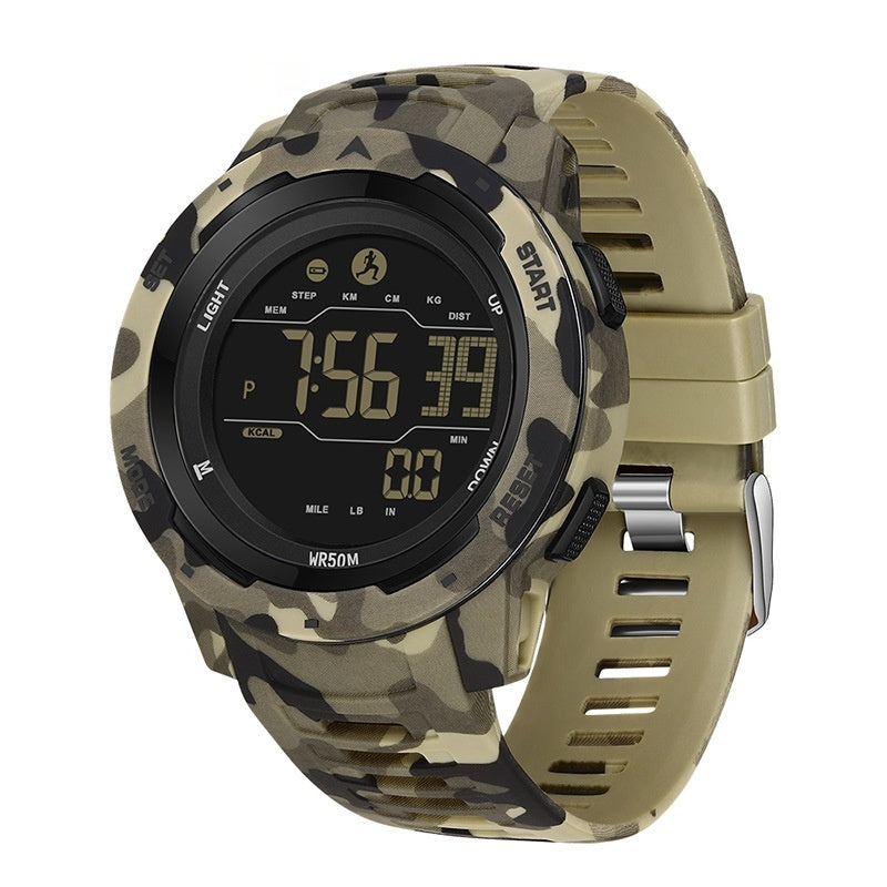 Sanda Calories Waterproof Multifunctional Shockproof Smart Men's And Women's Watch