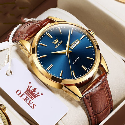 Calendar Waterproof Quartz Watch For Men