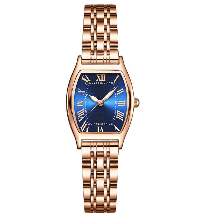 Women's Fashion Simple Rose Gold Steel Watch