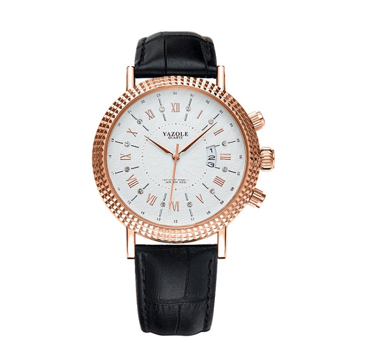 Reloj calendario para hombre, reloj de cuarzo, reloj de negocios, informal, de moda, de comercio exterior