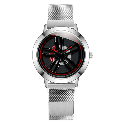 Sanda car wheel quartz watch
