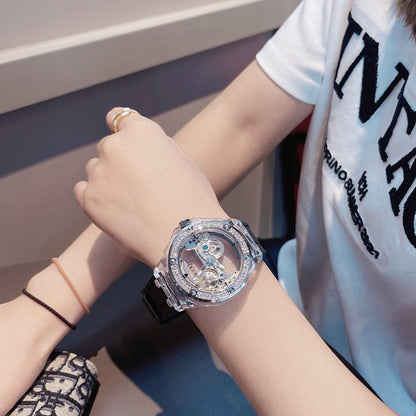 Ladies Fashion Automatic Skeleton Mechanical Watch