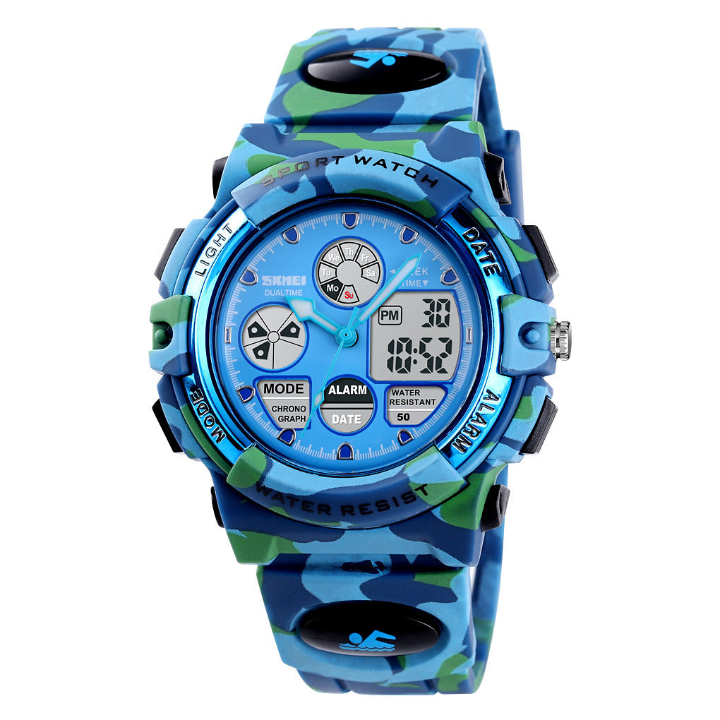 Outdoor Leisure Luminous Multi-functional Waterproof Electronic Watch