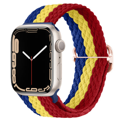 Apple Watch Watchband Adjustable Nylon Braided For Apple Watch7 Strap