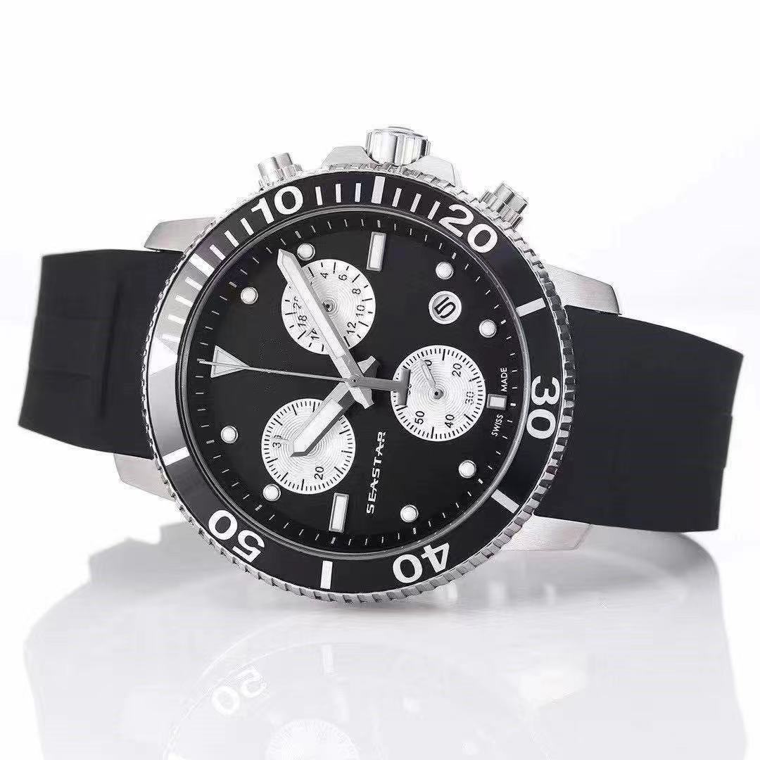 Men's 6-pin Quartz Second Running Talking Watch