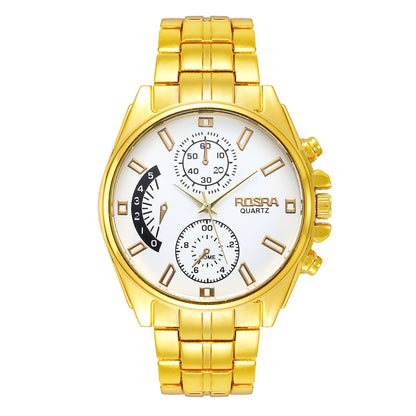 Nuevo estilo de moda reloj de cuarzo de aleación de oro