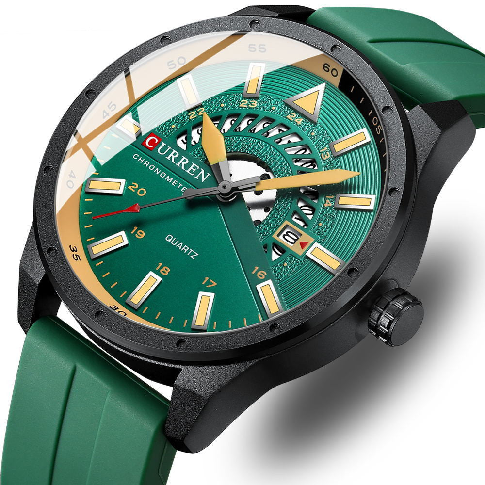 Reloj de cuarzo con cinta informal de moda para hombre