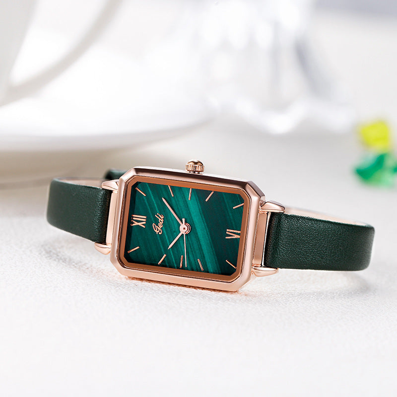 Reloj de cuarzo cuadrado vintage GEDI