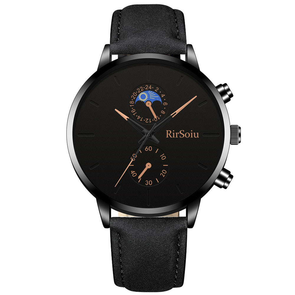 Reloj de cuarzo con correa lunar