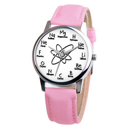 Reloj de moda molecular químico Reloj de mujer Reloj de estudiante