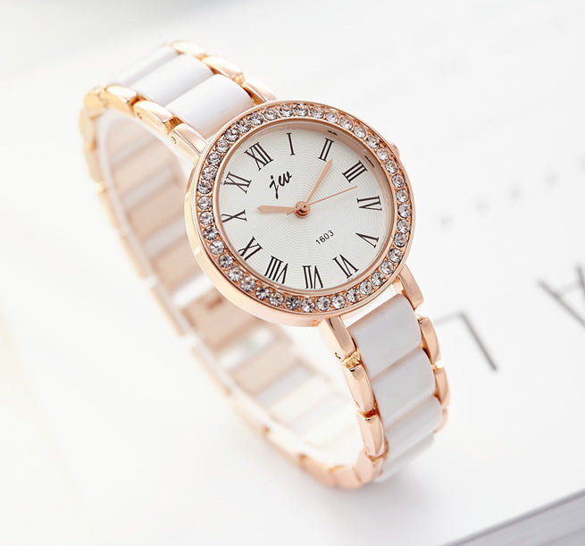 Reloj casual sencillo e impermeable para mujer