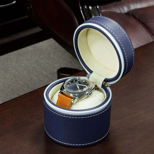 Simple Microfiber Leather Watch Storage Box