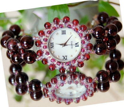 Reloj pulsera granate