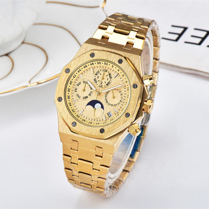 Men's Fashion Seven-pin Work Quartz Watch