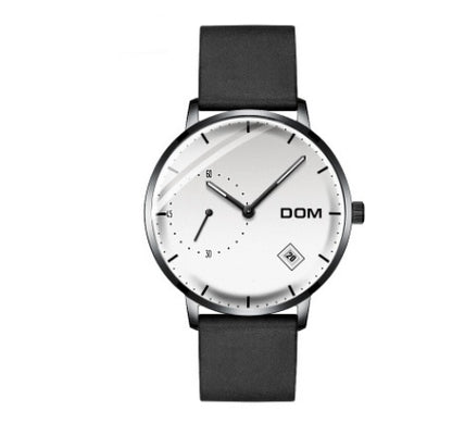 Men's simple quartz watch belt calendar anti-independent second hand sports men's watch