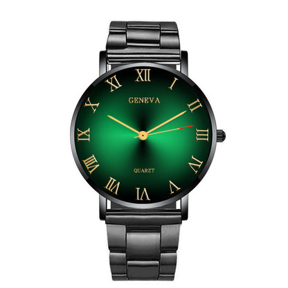 Reloj de hombre con números romanos