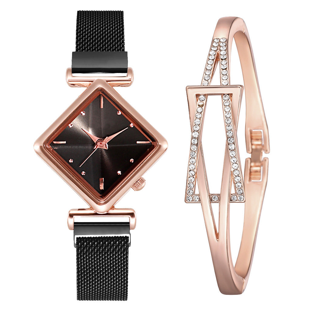 Pulsera de reloj de diamantes