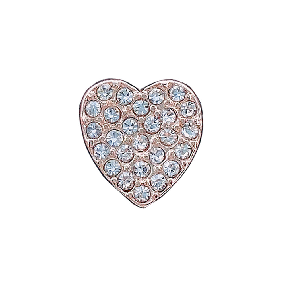 Broche pequeño de plata exquisito que combina con todo, con diamantes y diamantes