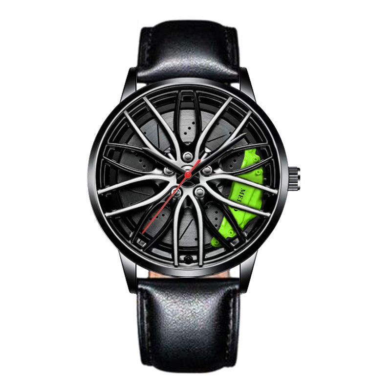 Reloj de movimiento automático para hombre con revestimiento al vacío estilo rueda