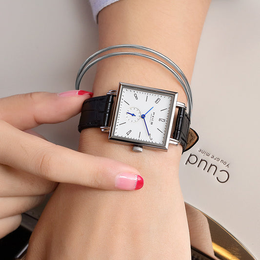 Men's And Women's Fashion Simple Square Quartz Watch