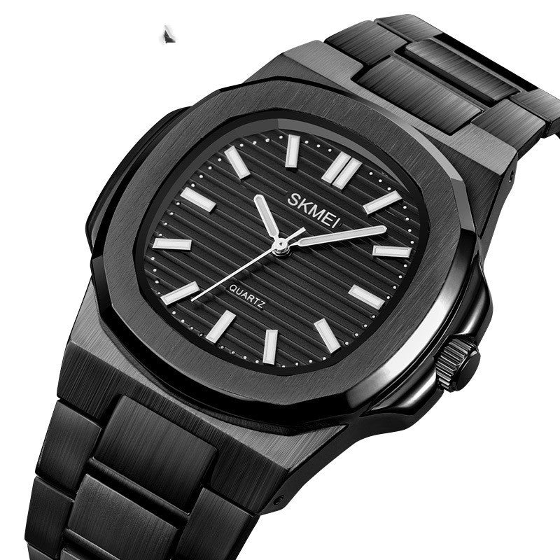 Reloj de negocios sencillo para hombre con correa de acero