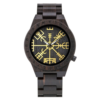 Reloj Leisure de madera de ébano